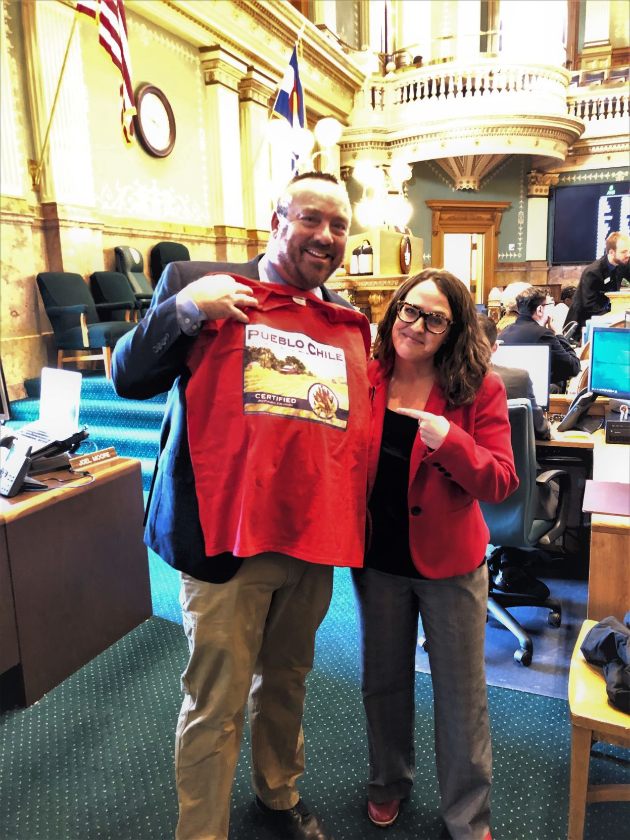 Rep. Hugh McKean eats some humble pie, topped with Pueblo Chile